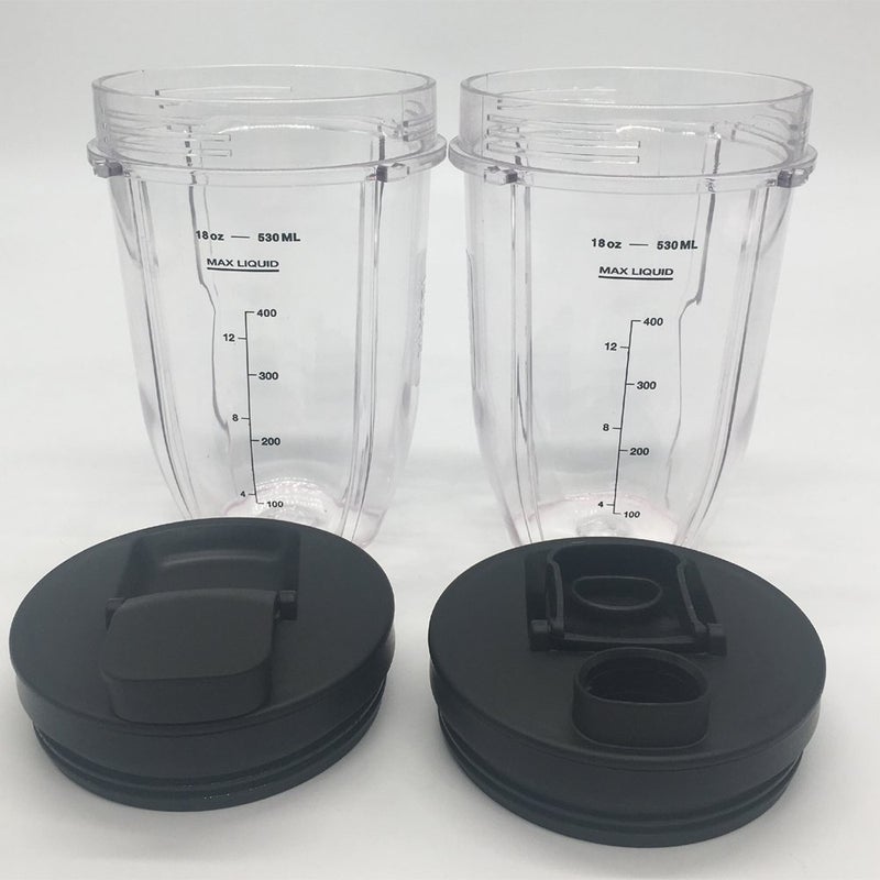 JOYSTAR Replacement 12oz cup with Spout Lid for 900w 1000w Nutri Ninja Blender Auto iQ 900w 1000w Nutri Ninja Blender Auto iQ series (2, 12oz) - Image 2